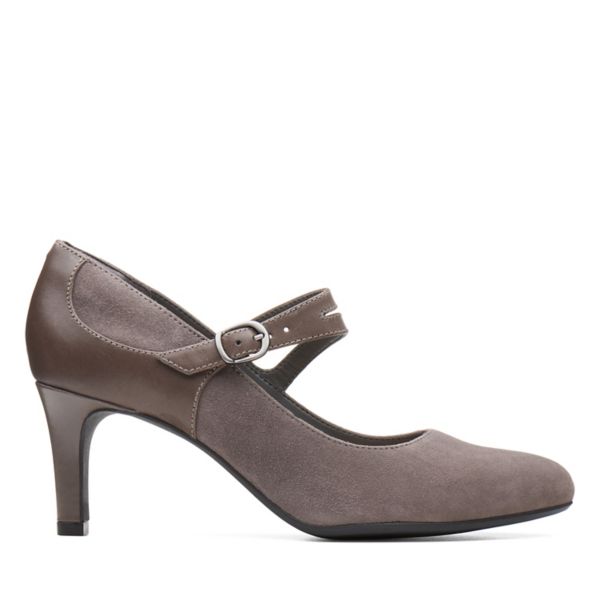 Clarks Womens Dancer Reece Heels Grey | USA-3849526